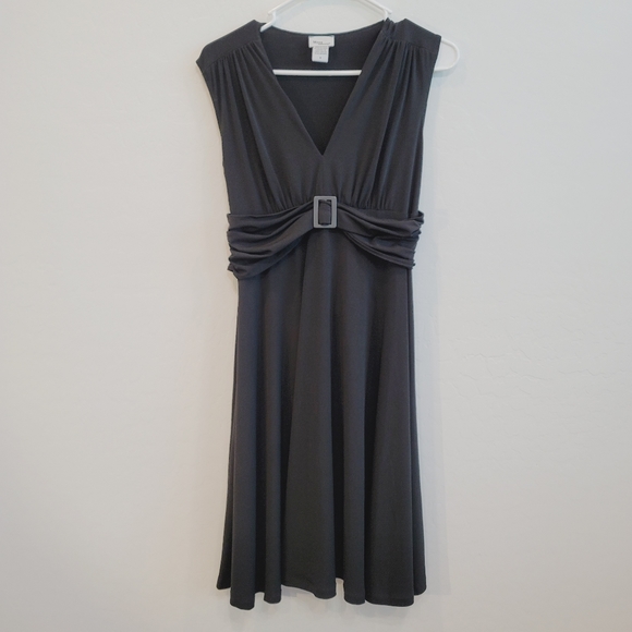 Mimi Maternity Black Sleeveless V-Neck Dress Women's Size Small Maternity - Picture 4 of 7